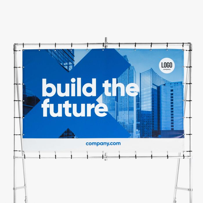 Vrijstaand spandoekframe